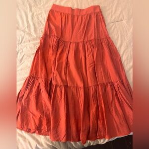 🪸🌺LC Lauren Conrad Coral Tiered Maxi Skirt